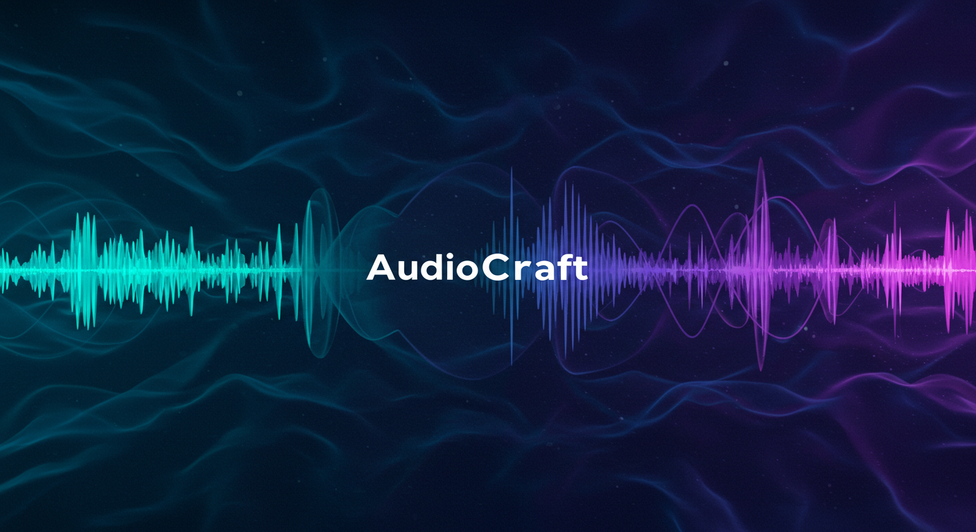 Conceptual image representing AI audio generation