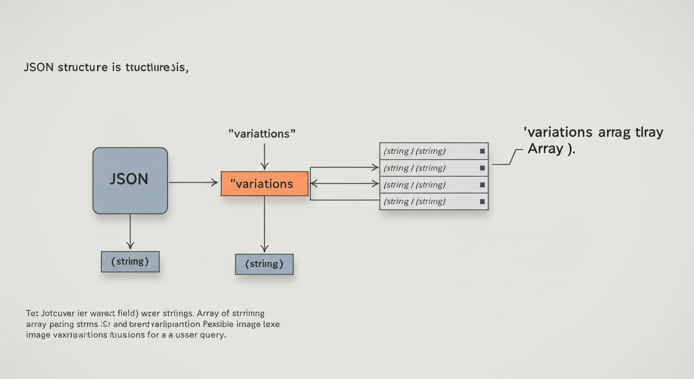 Mockup of API JSON response structure