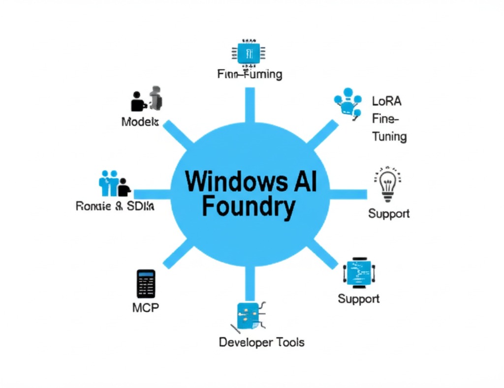 Conceptual diagram of Windows AI Foundry components